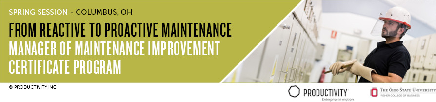 Manager of Maintenance Improvement Certificate Spring